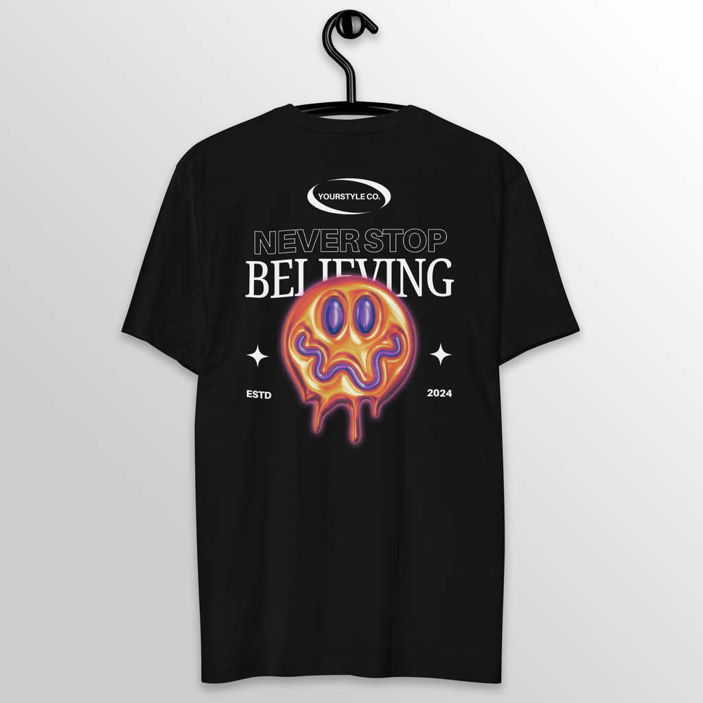 Camiseta Básica - Never Stop Believing